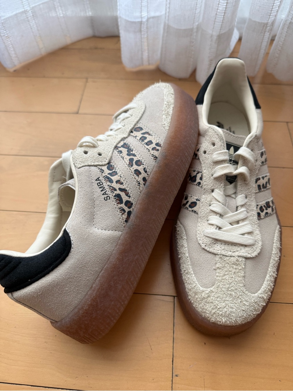 Adidas Sambae Leopard Off White JI4226 - Picture 5 of 11